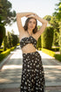 Secret Garden Crop Top Navy